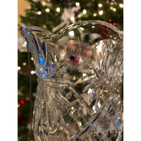 24% Lead Crystal Candle Vase, A Teleflora Gift, Made in USA - Picture 2 of 4